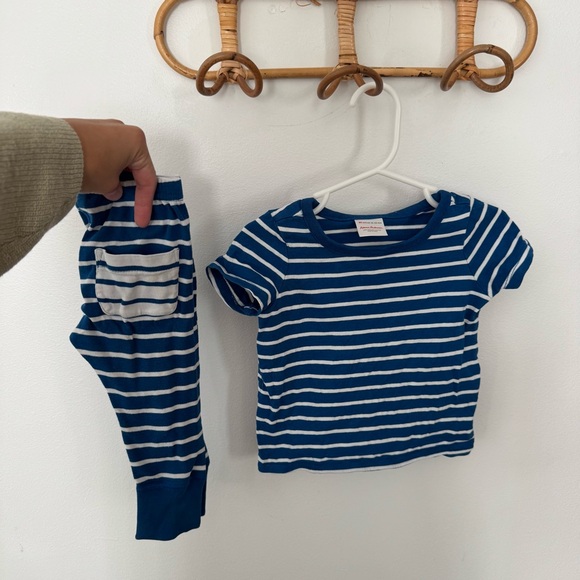 Hanna Andersson organic striped pajamas 18-24m - Picture 1 of 7